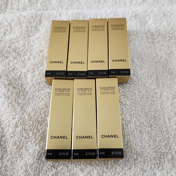 CHANEL Skincare 7x Chanel Sublimage La Creme Eye Cream 3ml Oz Each